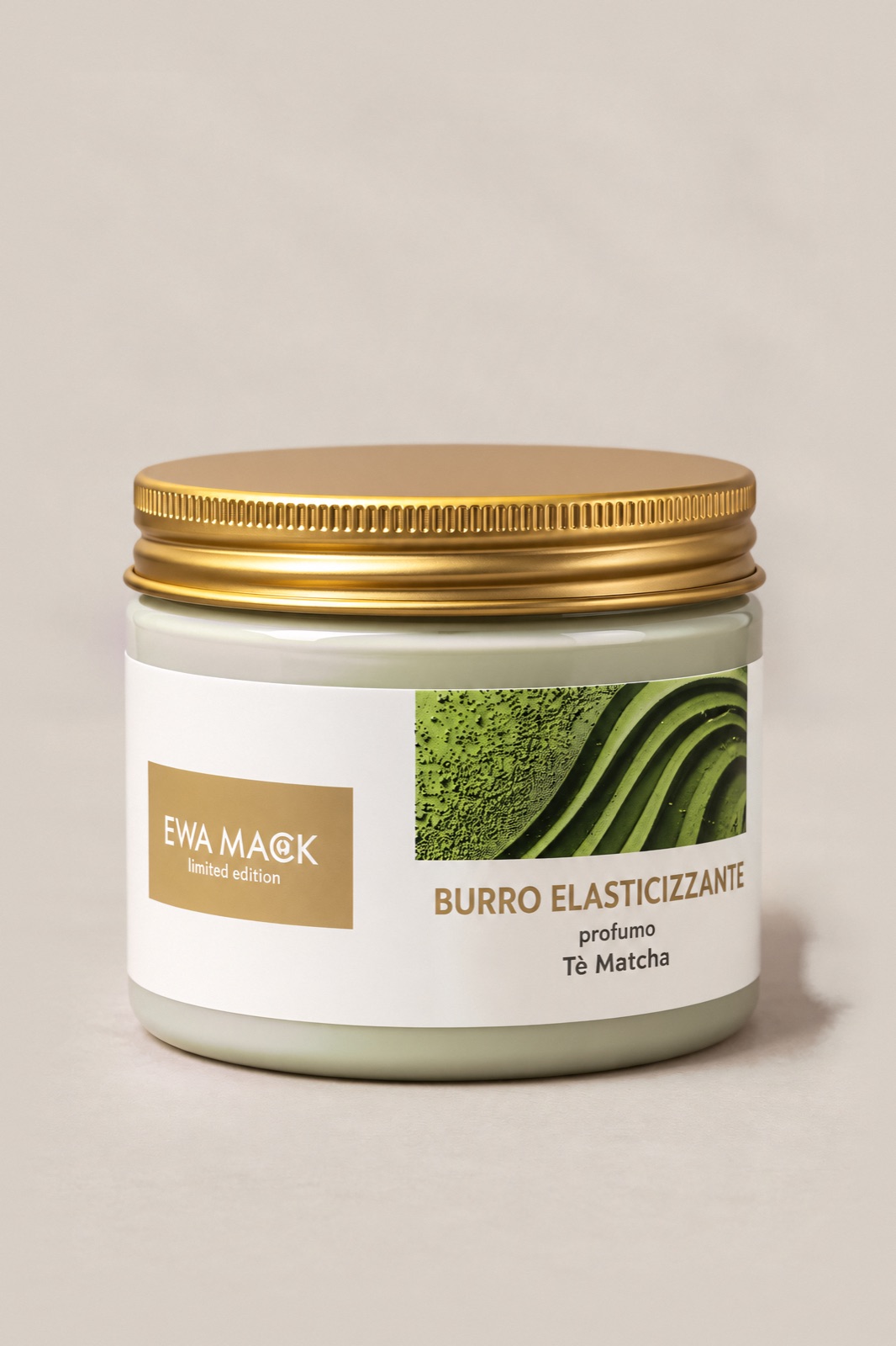 limited edition BURRO ELASTICIZZANTE Tè Matcha, linea Limited Edition EWA MACK