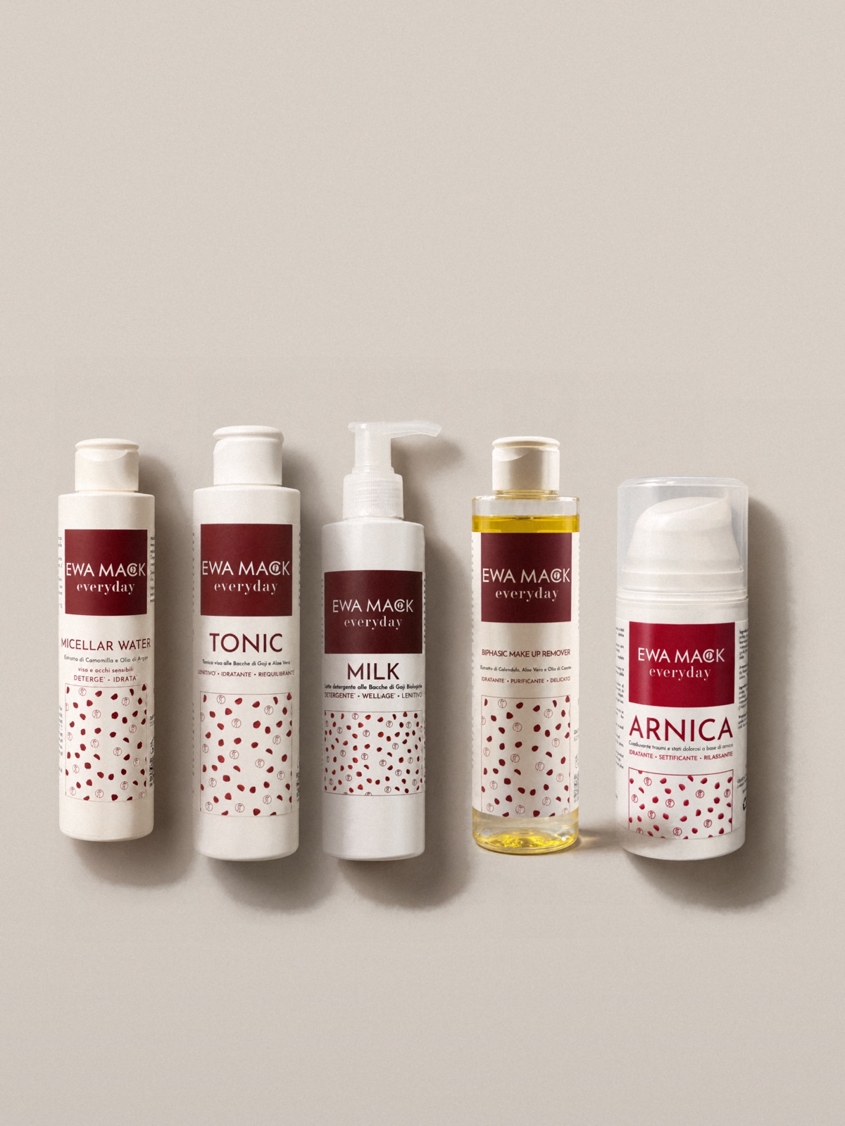 I prodotti della linea Everyday EWA MACK