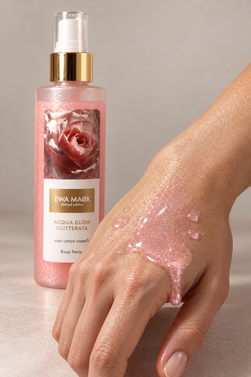 limited edition ACQUA GLOW GLITTERATA Rosa Perla, foto 2