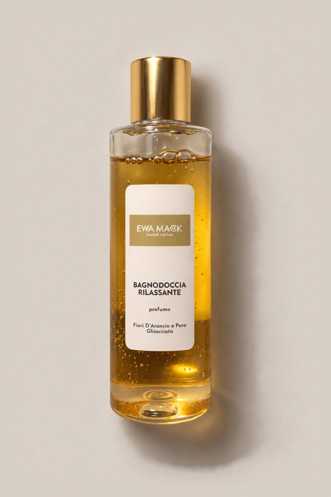 limited edition BAGNODOCCIA RILASSANTE Fiori D'Arancio e Pera Ghiacciata, linea Limited Edition EWA MACK