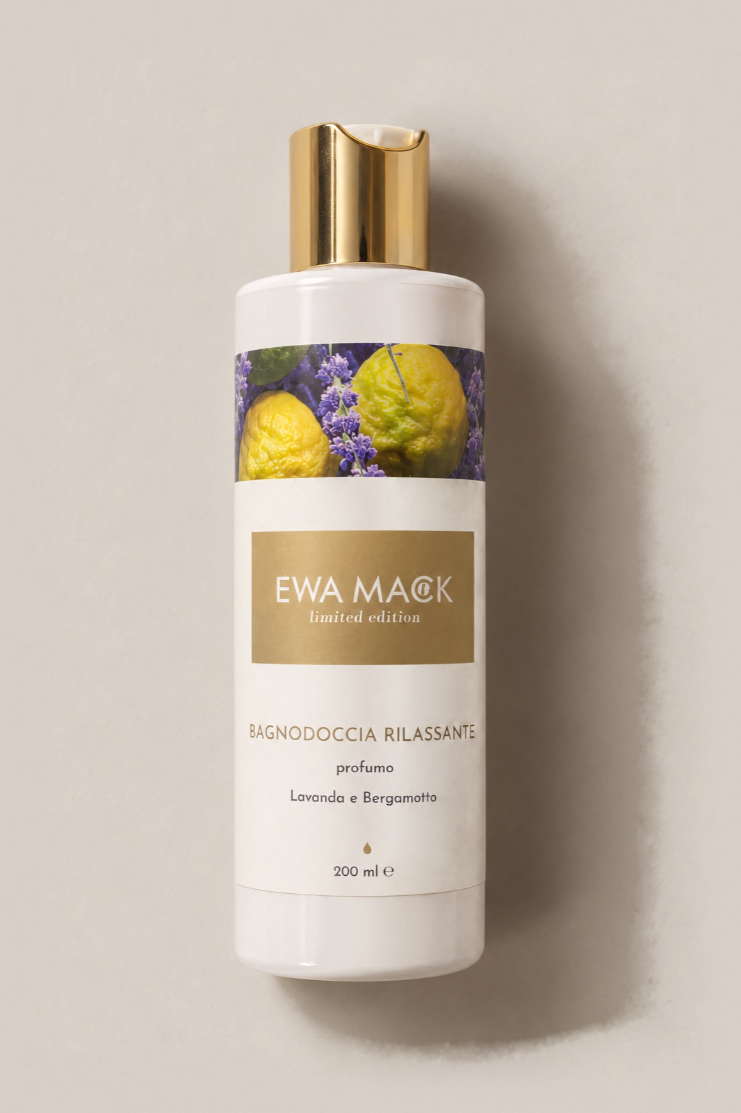 limited edition BAGNODOCCIA RILASSANTE Lavanda e Bergamotto, linea Limited Edition EWA MACK