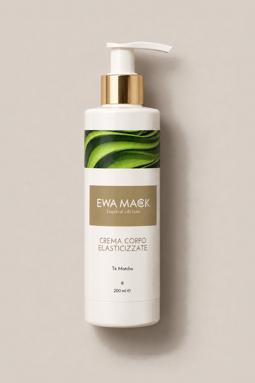 limited edition CREMA CORPO ELASTICIZZANTE Tè Matcha, linea Limited Edition EWA MACK