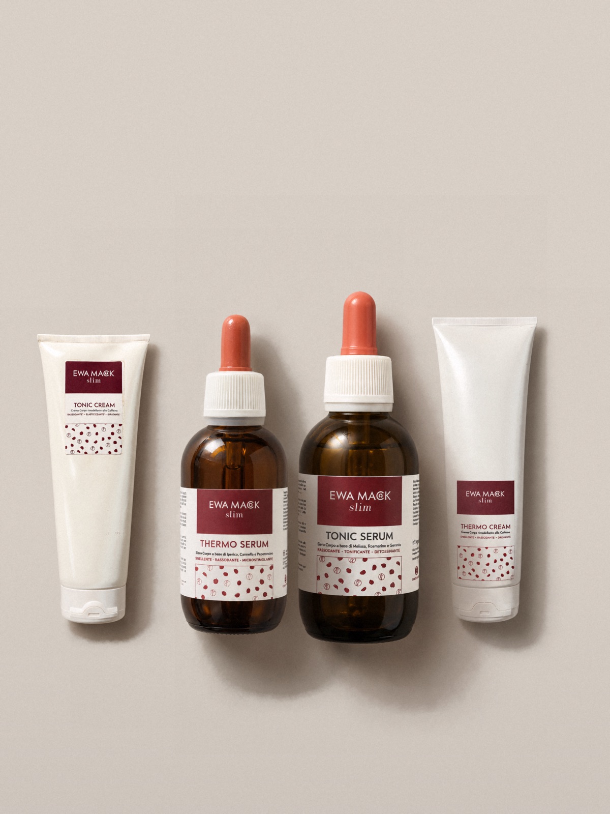 I prodotti della linea Slim EWA MACK